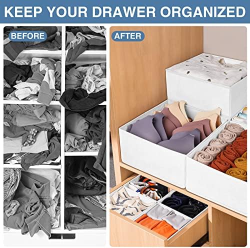 Criusia Drawer Organizer Clothes, 24 Pack Dresser Organizer Bins - Image 3