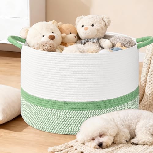 67L Large Blanket Basket, Woven Baskets - Image 2