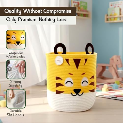Storage Basket | 25L Woven Cotton Rope Bin - Image 3