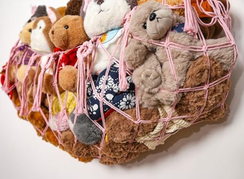 YKBU stuffed Animal Net or Hammock Macrame Toy Display Plush Toy Holder Ceiling - Image 7