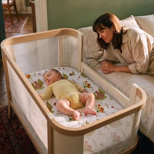 Gllquen Baby 3-Pack Muslin Cotton Bassinet Sheets - Image 2