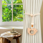2 Pack Wooden Curtain Tiebacks - Image 2