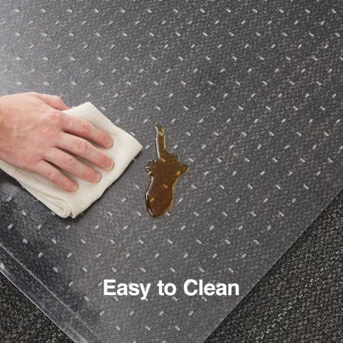 Staples Office Chair Mat, 60x46 Inch, Medium-Pile Carpet - Image 4