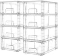 Vtopmart 8 Pack Stackable Clear Drawer by Vtopmart