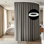 Room Divider Ceiling Mounted Curtains Track Sets Extra Wide Blackout Curtain by CBSROROHome