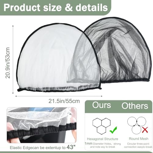 2 Pack Baby Mosquito Net for Infant Car Seats - Image 5