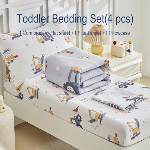 JHXHMX 4 Pieces Toddler Bedding Set - Image 7