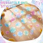 Fullhawl 30 Pcs Watercolor Bubble Non Slip Shower Stickers, Bathtub Safety - Image 4
