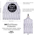 Metplus Baby Car Seat Cover, No Touch Sign Carseat Canopy & Nursing Covers - Image 5