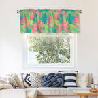 Tropical Leaf Kitchen Window Valance 54x18 Inch - Image 7