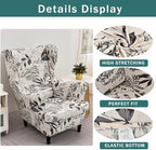 NILUOH Wingback Chair Covers 2-Piece, Armchair Slipcovers - Image 2