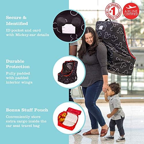 J.L. Childress Disney Baby Padded Backpack Car Seat Bag - Image 2