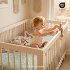3 Pack Baby Crib Sheets for Boys Girls 52x28 Fitted Crib Sheet - Image 6