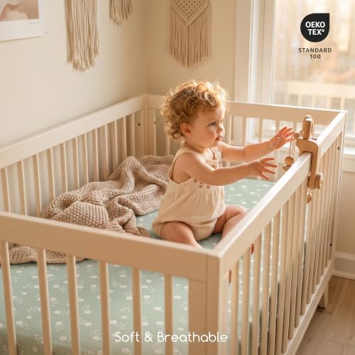 3 Pack Baby Crib Sheets for Boys Girls 52x28 Fitted Crib Sheet - Image 6