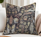 Bird Floral Print 22x22 Throw Pillow Cover by YugTex