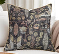 Bird Floral Print 20x20 Throw Pillow Cover by YugTex