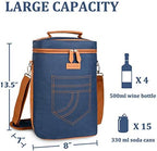 Tirrinia 4 Bottle Wine Tote Carrier - Image 5