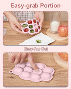 KingKam Breastmilk Popsicle Molds, Baby Fruit Feeder Teething Tray, 2 Pack - Image 4