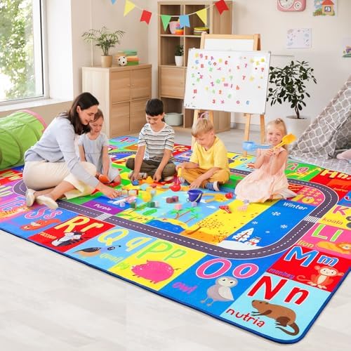 HOMORE Kids Rug, 10x14 Large Educational Rugs by Homore