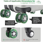 8Pcs Luggage Wheel Covers, Travel Accessories - Image 3