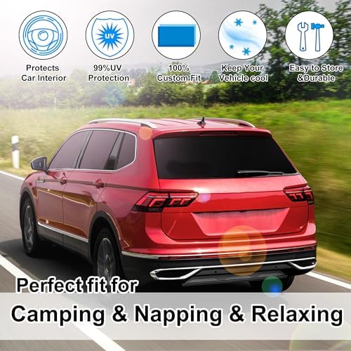 TINGLU 8PCS Window Shades for Volkswagen VW Tiguan 2018-2023 Accessories Car - Image 6
