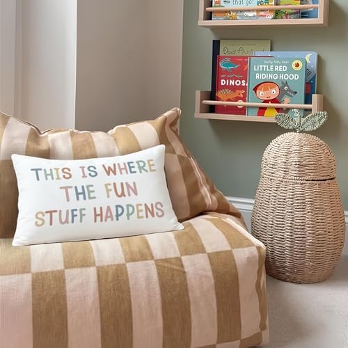 Boho This is Where All The Fun Stuff Happens 12x20 Pillow Cover - Image 2