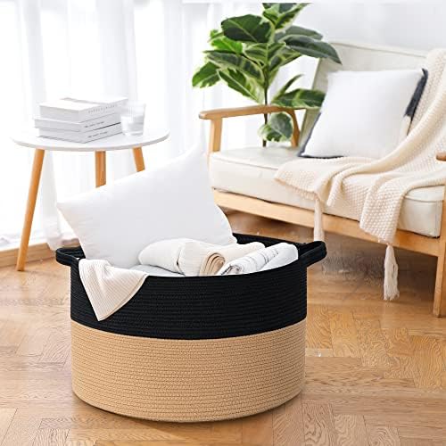 MEGASKET Extra Large Storage Basket, Decorative Kids Dog Toy Bin Box, Big Woven - Image 4