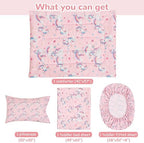 lasoftan Pink Unicorn Toddler Bedding Set - Image 4