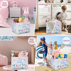 Mermaid Nursery Decor Hamper Pink Laundry Hamper Ocean Fish Animal Baby Girl - Image 6