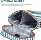 Tirrinia 2 Bottle Insulated Wine Tote Carrier Bag - Image 4