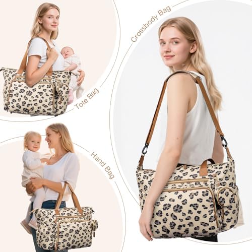 Diaper Bag Tote, Large Baby Hospital Bag - Image 2
