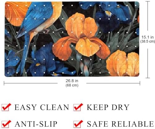 Non Slip Shower Mat Bathtub Mat 15.1x26.8 Inch, Quick Dry Bath Mat - Image 4