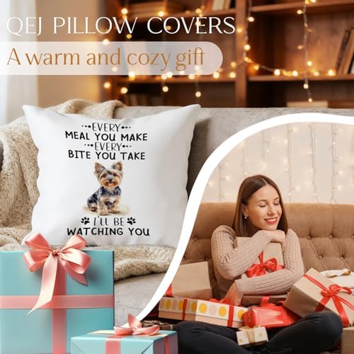 Funny Yorkie Dog Pillow Cover 18x18, Yorkie Gifts - Image 7