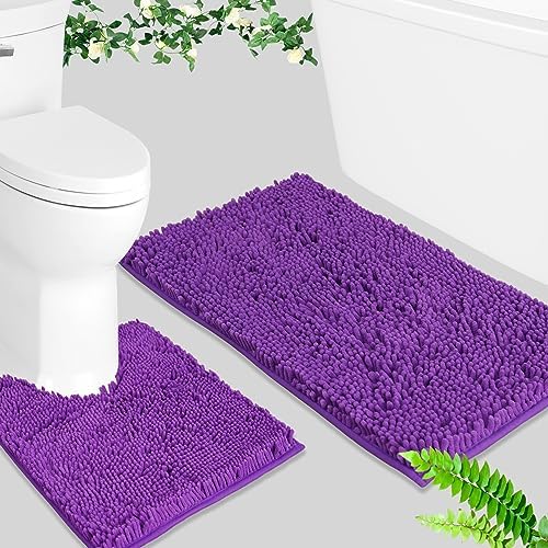 BOANKODU Bathroom Rugs Sets 2 Piece, Absorbent Bath Mat - Image 2