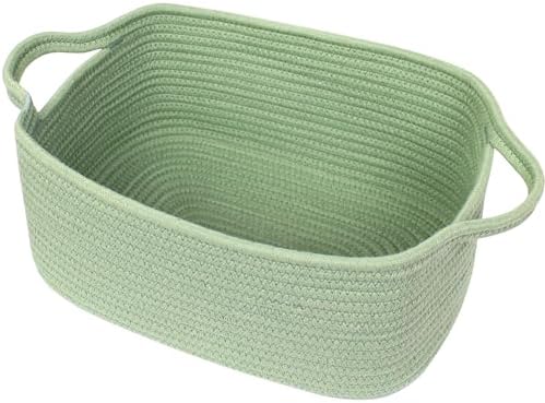 Cute Green Woven Basket, Empty Gift Basket by Unknown