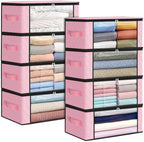 Fab totes 35L Closet Organizers, Foldable Under Bed Storage Containers by Fabtotes
