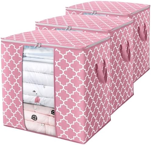 Storage Bags 3 Pack 100L Clothes Organization and Storage Containers by WiseLife
