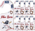 Baby Closet Dividers 8PCS, Baseball Theme Wooden Double-Sided Clothes Size by CORNERLACE