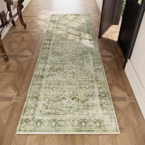Hallway Runner Rug Non Slip: 2'6"x8' Washable Kitchen Rugs Carpet Runner - Image 4