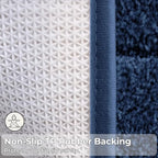 GRANNY SAYS Blue Bathroom Rugs Set 3 Piece, Soft Microfiber Bath Mats - Image 6
