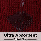 Bathroom Rugs Chenille 3-Piece Extra Soft and Absorbent Shag Bathroom Rugs - Image 6