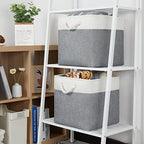 Temary Fabric Baskets 13 Inch Cube Storage Baskets - Image 3