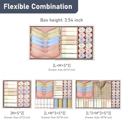 DIMJ Drawer Organizer Clothes - Image 4