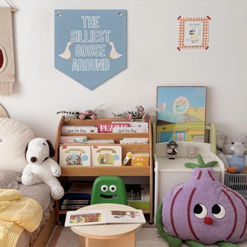 Silly Goose Cute Nursery Classroom Playroom Decor Banner Pennant Kid Banner Flag - Image 5