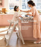 Folding Baby High Chair & Toddler Standing Tower - Image 4