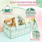 Baby Diaper Caddy Organizer, Portable Nappy Caddy Storage Basket - Image 5