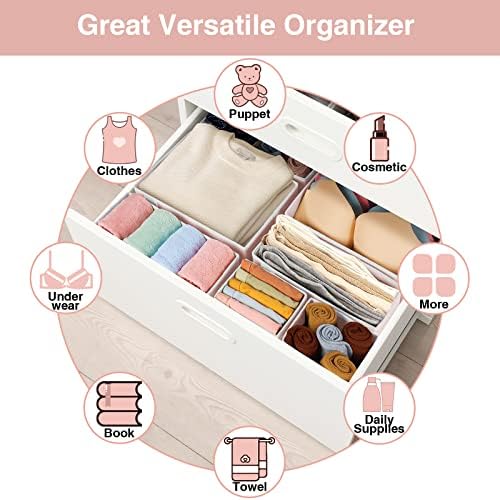 Criusia 8 Pack Underwear Drawer Organizer, Foldable Cloth Storage Box Closet - Image 6