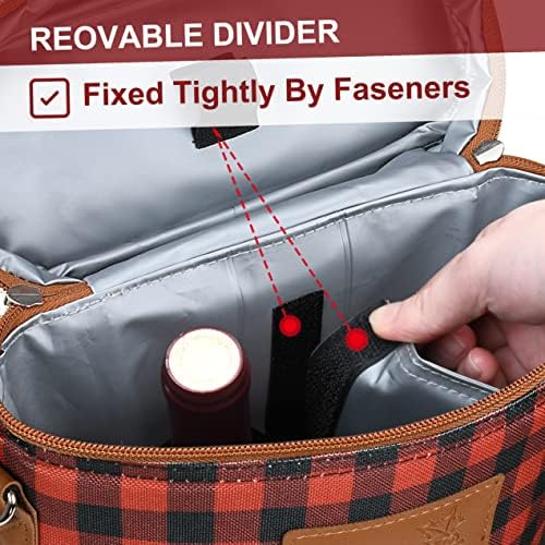 Tirrinia 2 Bottle Insulated Wine Tote Carrier Bag - Image 4