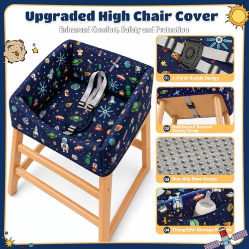 Baby High Chair Cover Restaurant, Machine Washable, Waterproof - Image 4