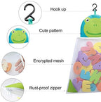 Bath Toys Organizer + 36 Soft Foam ABC 123 Letters & Numbers Bathroom Alphabet - Image 5